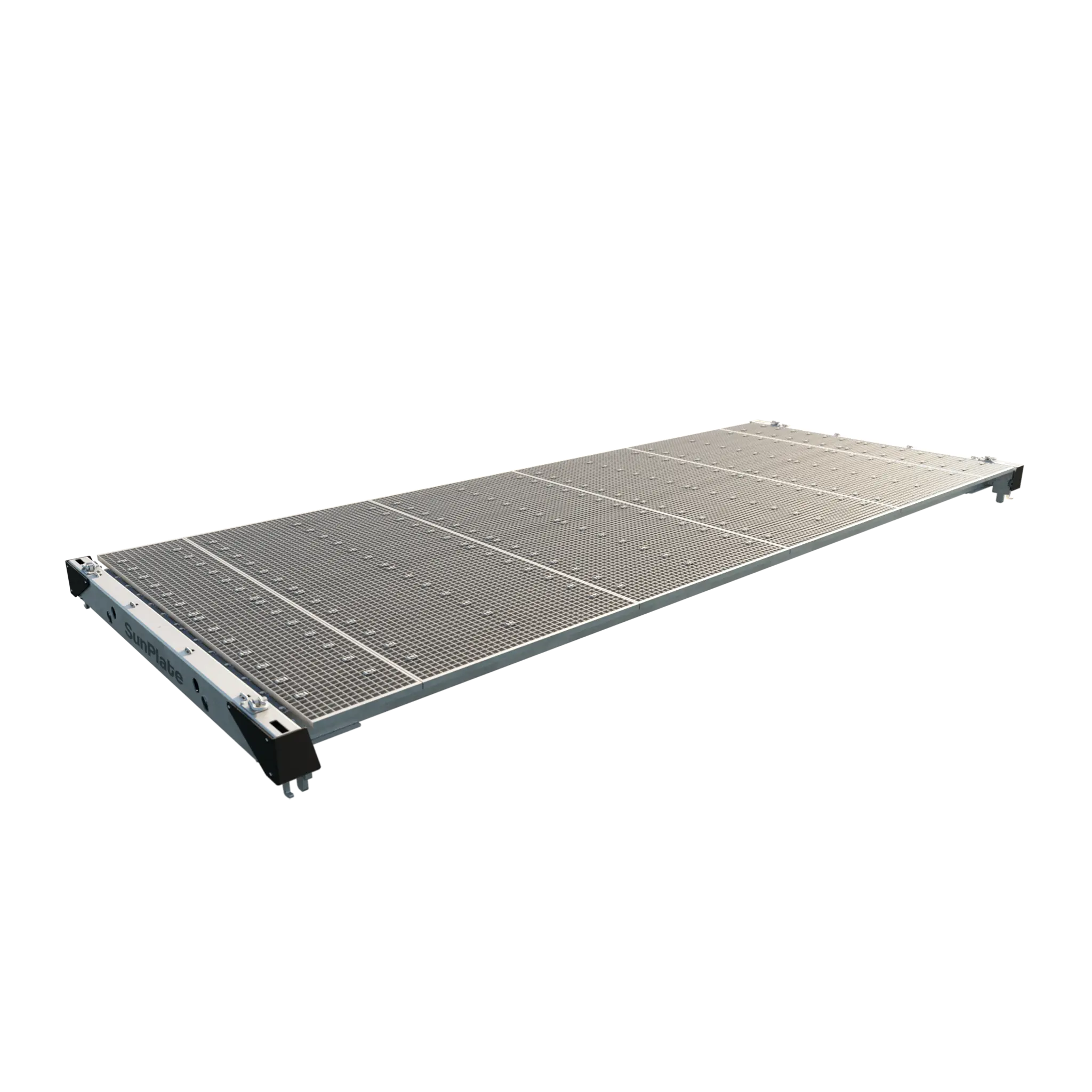 Freigestellte SunPlate StorageUnit Plattform für Containerdächer.